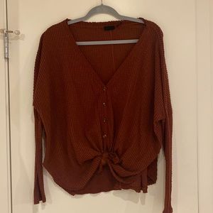 Burgundy sweater